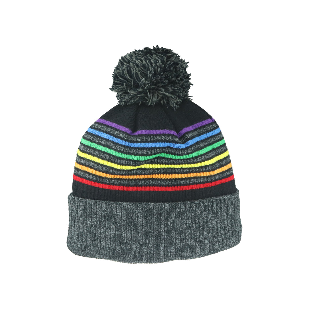 Stamps Inclusion Pride Stripe Pom Knit