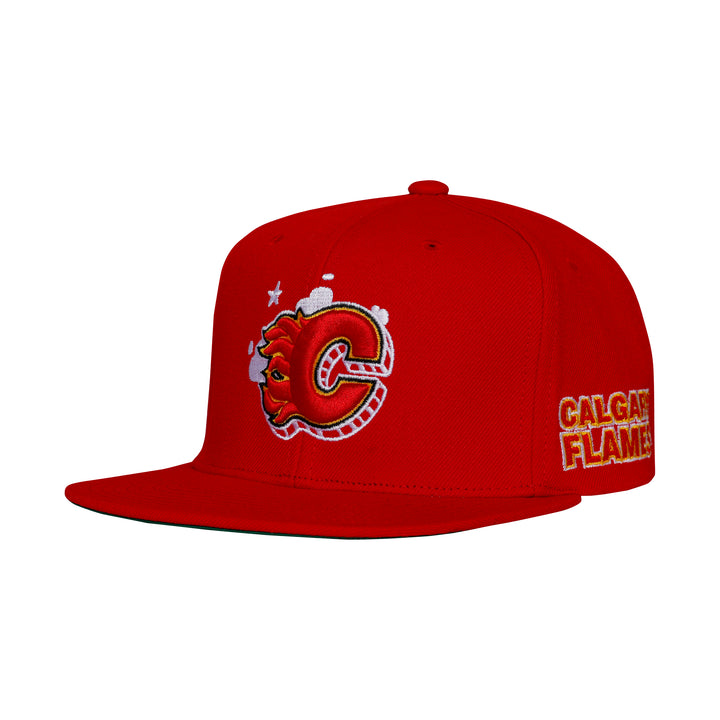 Flames M&N Gshadow Snapback Red