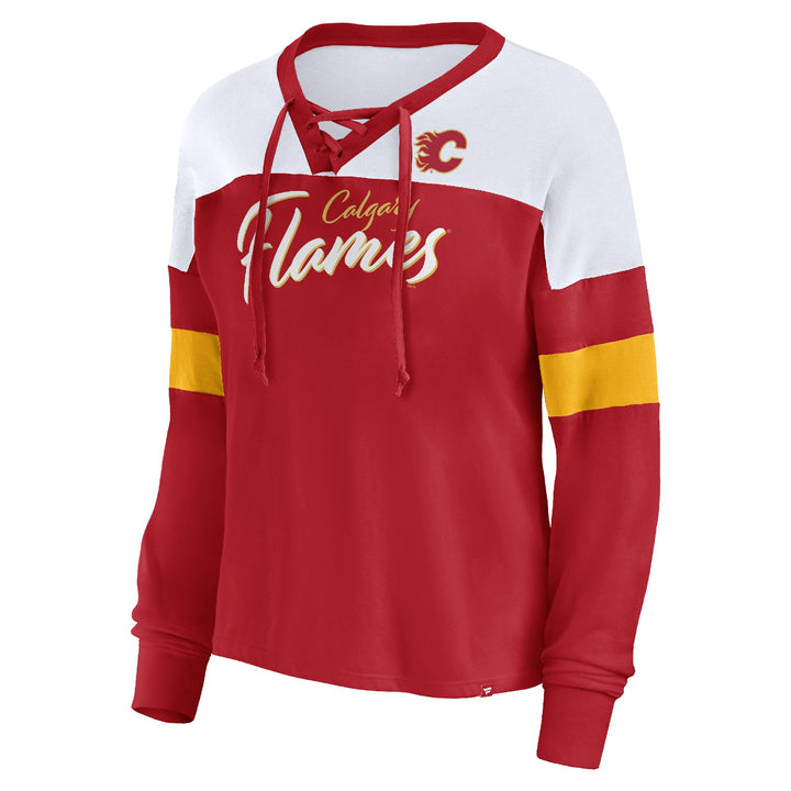 Flames Fanatics Ladies Lacer Fashion Longsleeve