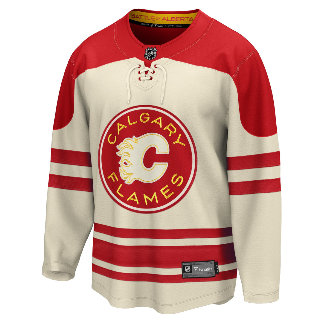Calgary Flames Andrew Mangiapane Men's Premium T-Shirt - Tri Red - Calgary | 500 Level