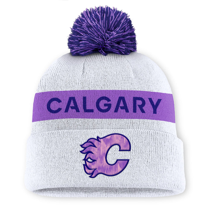 Flames Fanatics AP Hockey Fights Cancer Beanie