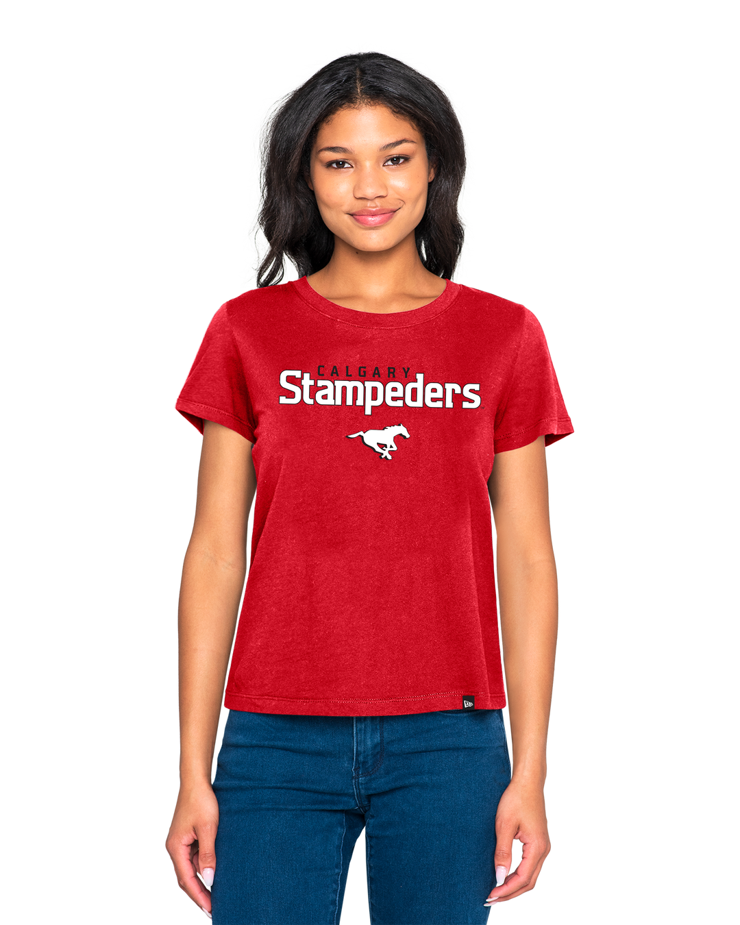 Stamps NE Ladies Basic Red T-Shirt