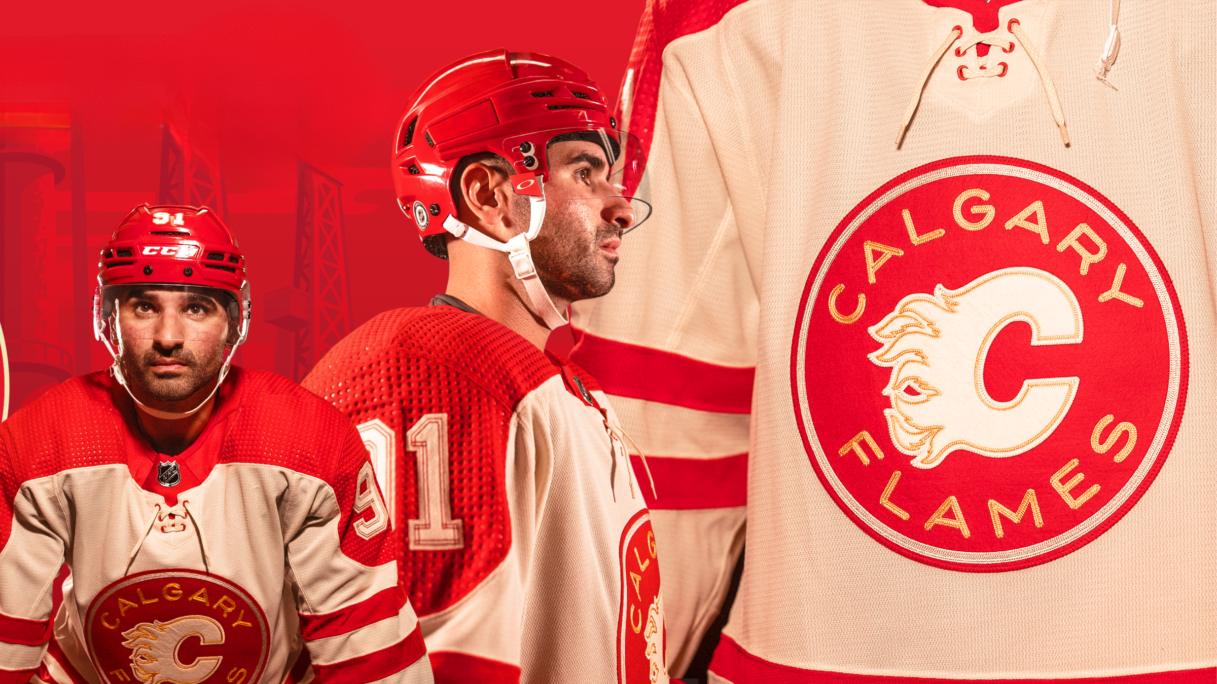 The evolution of the Calgary Flames jersey
