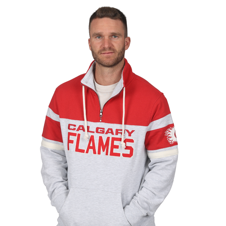 Flames '47 Double Header 1/4 Zip Fleece