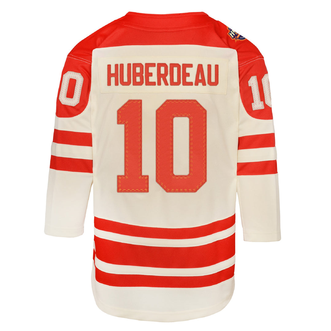 Women's Fanatics Branded Gray Calgary Flames 2023 NHL Heritage Classic Wordmark V-Neck T-Shirt Size: Medium