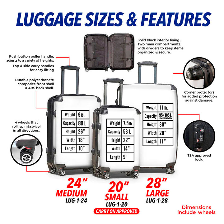 Stamps Home Game Luggage