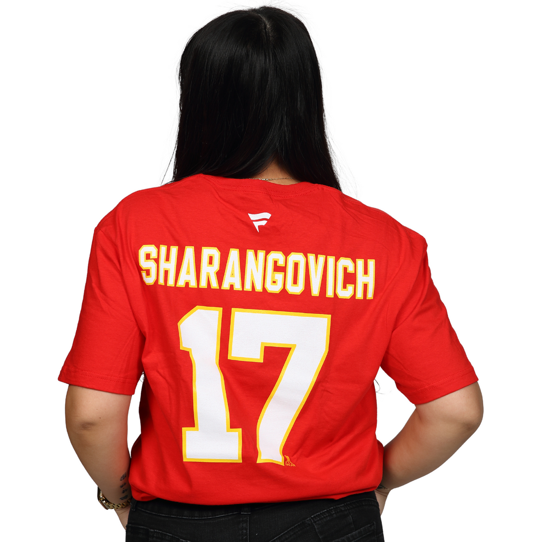 Flames Fanatics Retro Sharangovich Player T-Shirt