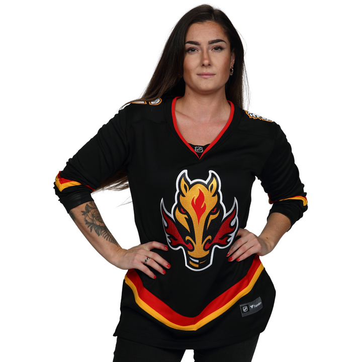 Flames Fanatics Ladies Blasty Third Breakaway Jersey