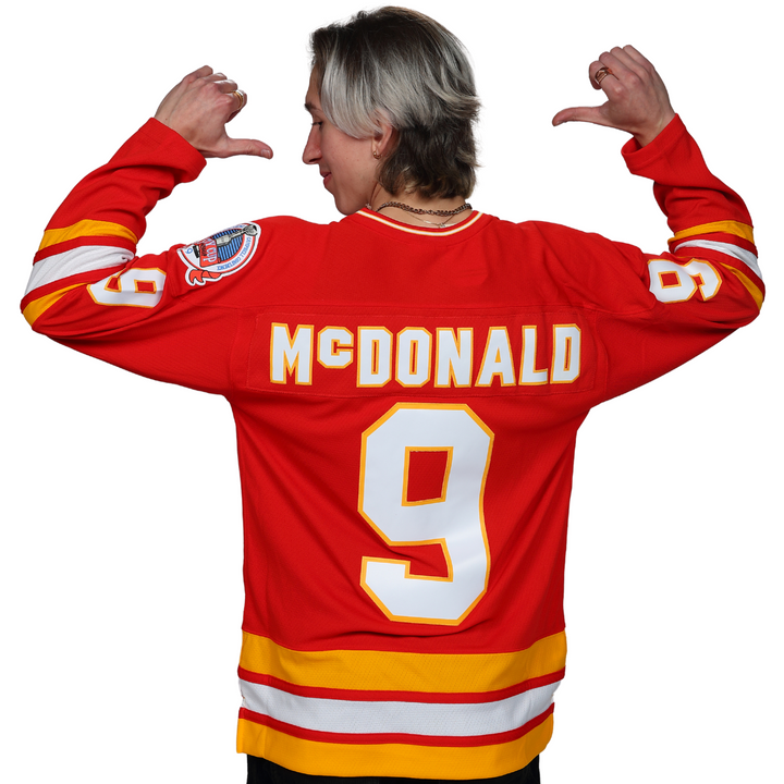 Flames M&N 88-89 McDonald Jersey