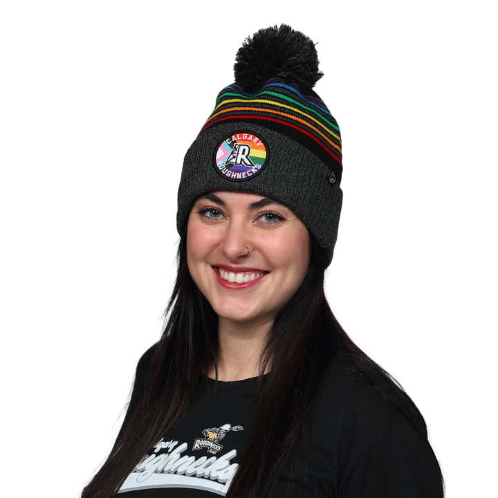 Roughnecks Inclusion Pride Stripe Pom Knit