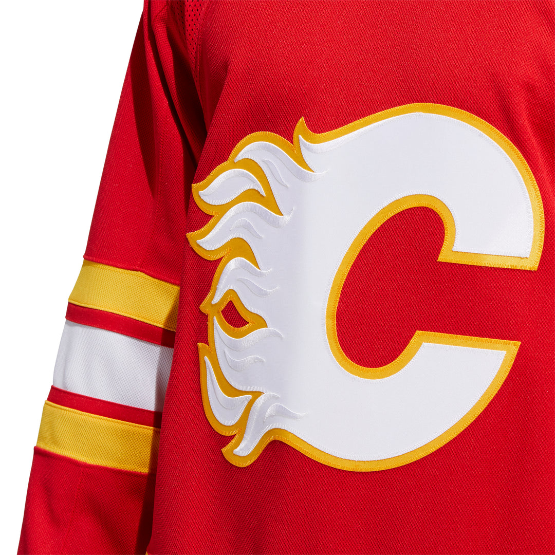 Calgary Flames adidas Authentic Custom Jersey - Red
