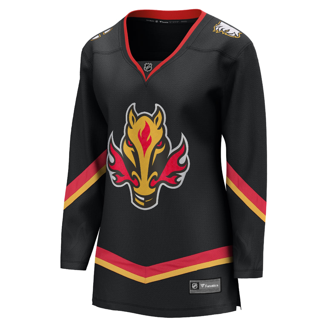 Calgary Flames Authentic Fanatics Women’s Jersey X-Small, Retails for $140